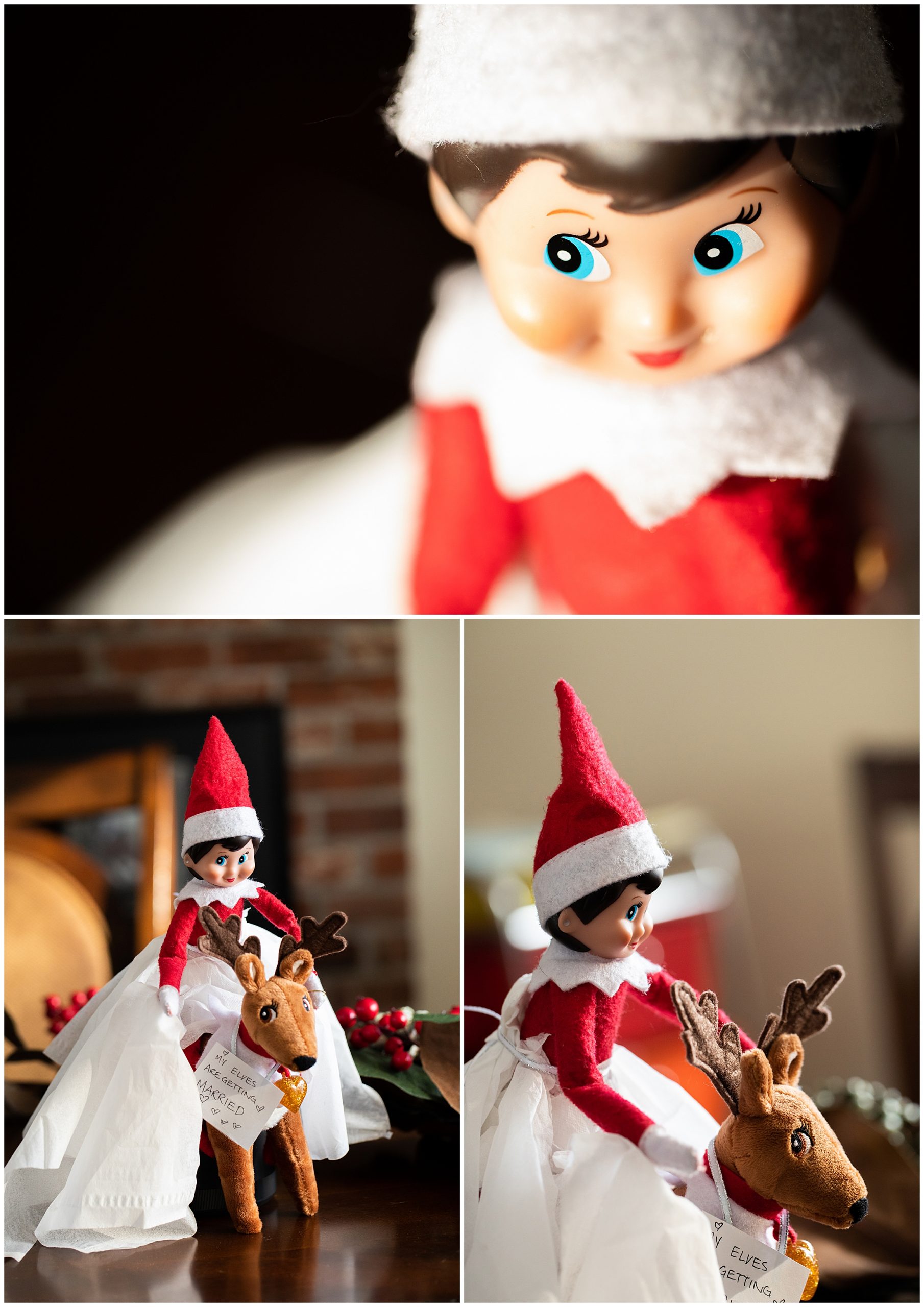 elf on the shelf bride and groom