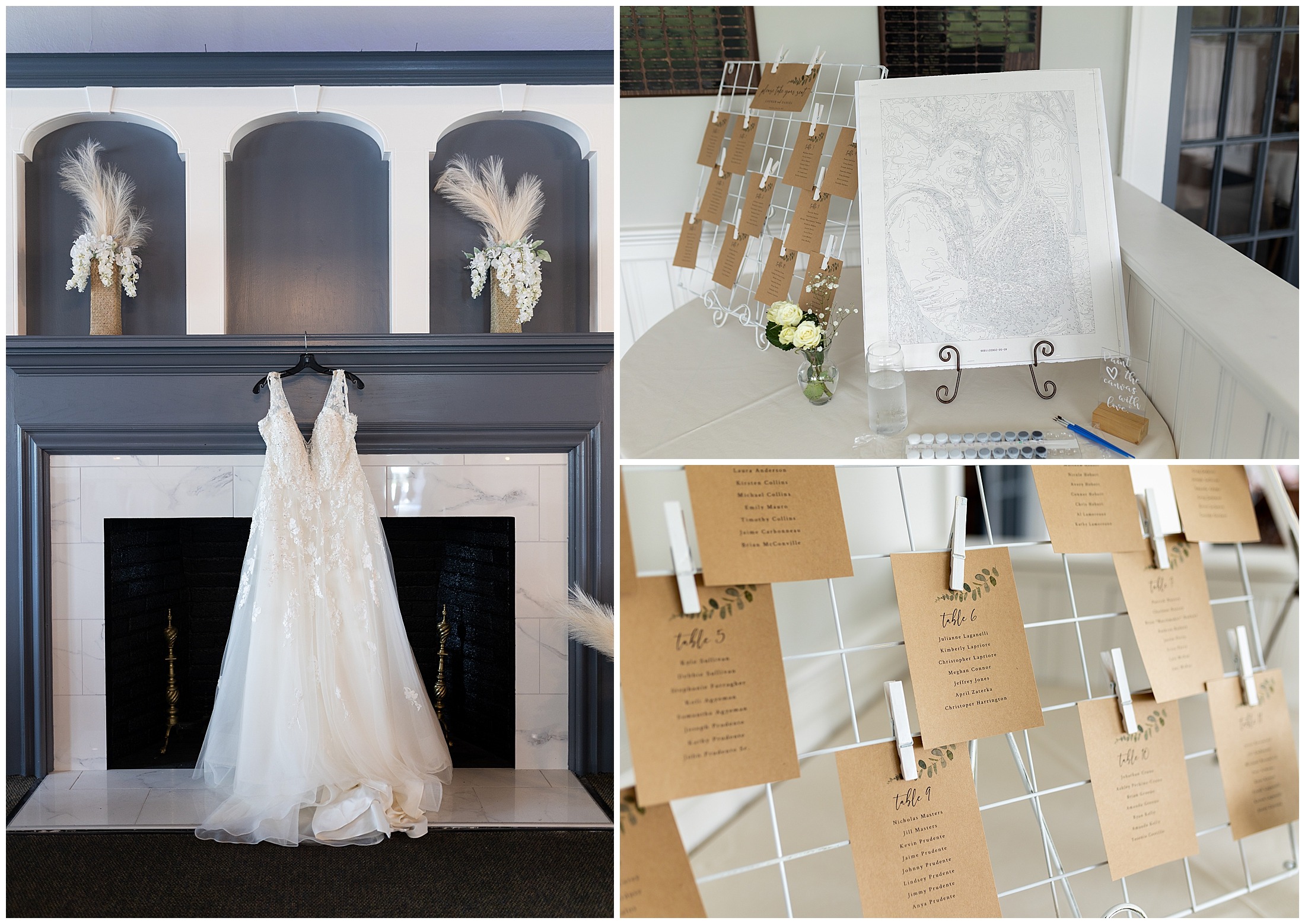 Lauren + Dan Married Whitinsville Country Club Polar Square Designs